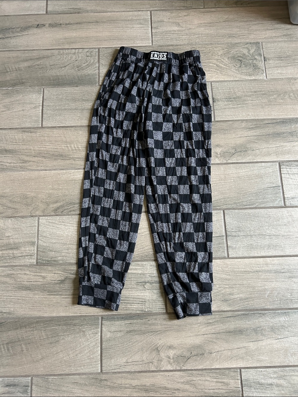 Black & Gray Check Lounge Pajama Pants